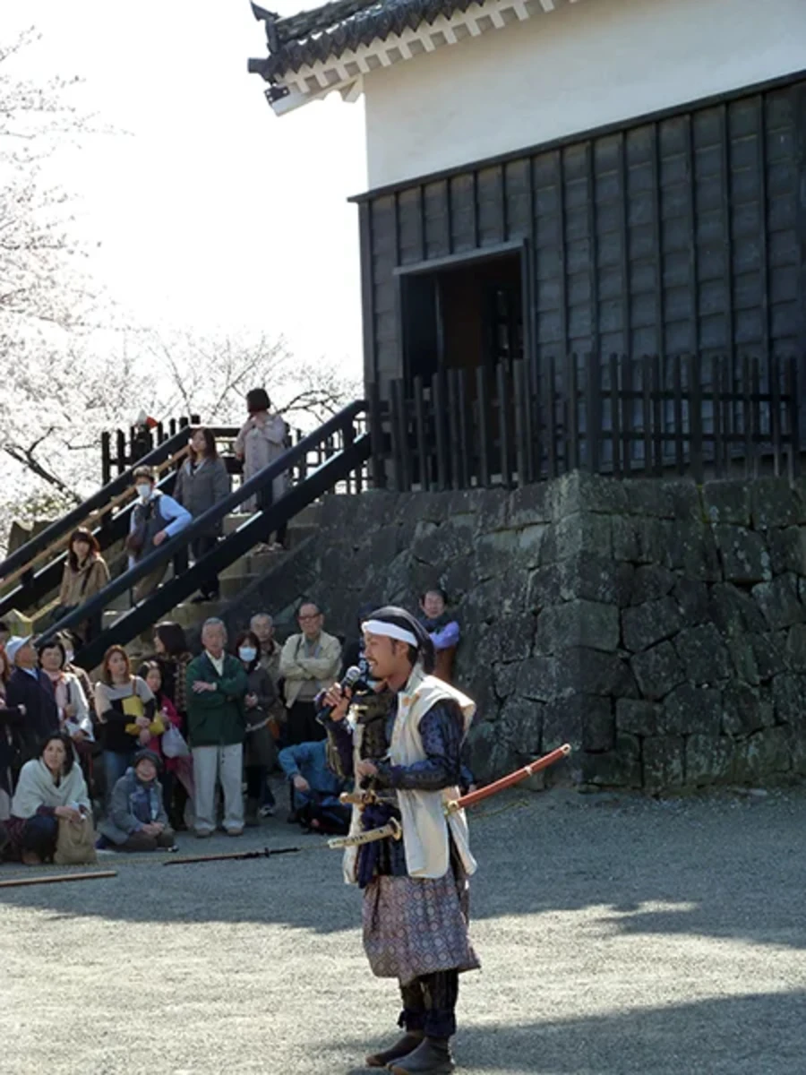 演武ライヴをイベントしていた加藤清正の役者さん