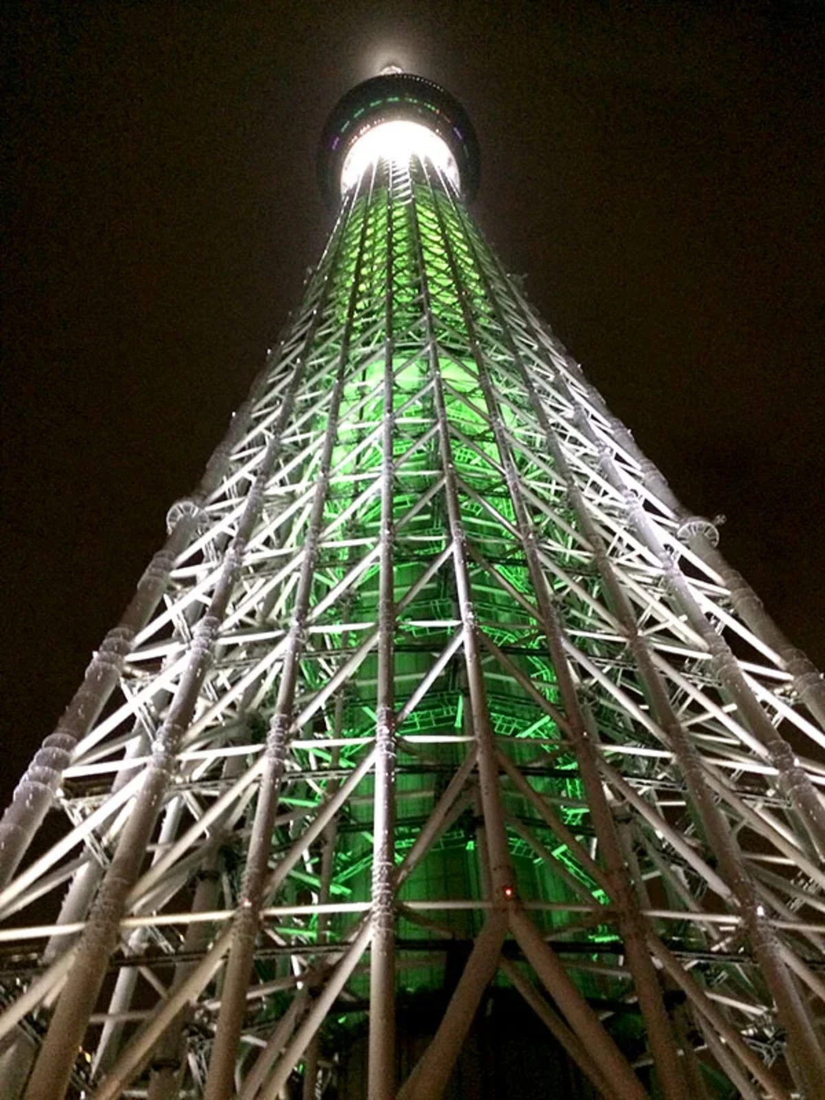 地上から見上げたスカイツリー