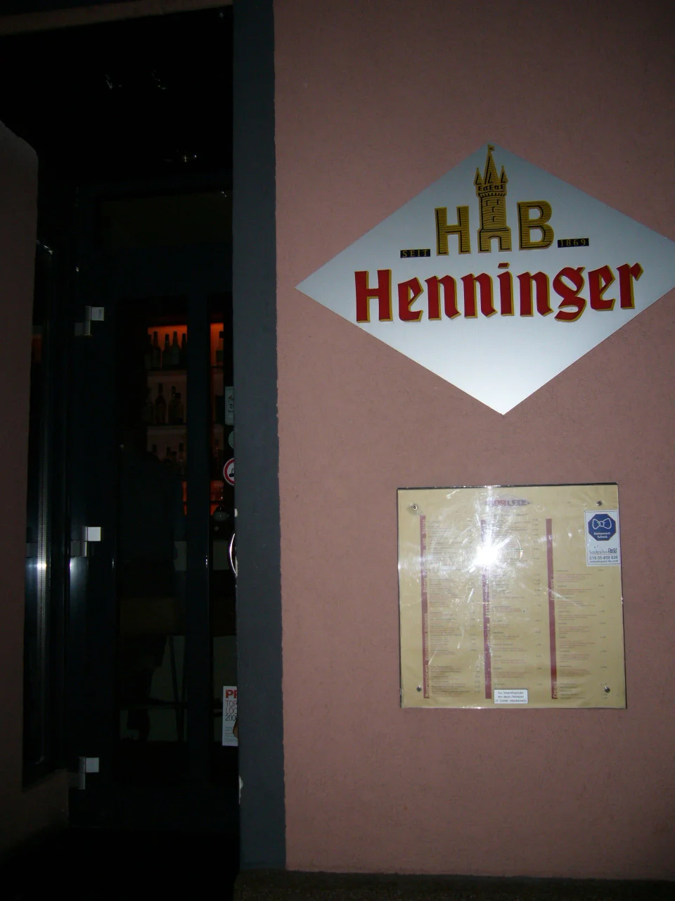 フランクフルトで晩飯を食べた店「Henninger」